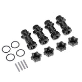 Max 17mm Hex Hub 30mm Extension Adapter Combiner for HSP 94087 1/8 RC Car Black