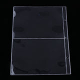 Max 10pcs 2-pocket Banknote Currency Collection Album Paper Money Holders Clear
