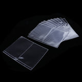 Max 10pcs 2-pocket Banknote Currency Collection Album Paper Money Holders Clear