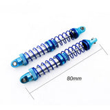 Max 4 pcs RC Crawler Shock Absorber Spring Shock Absorber 1:10 RC Car Part 80mm