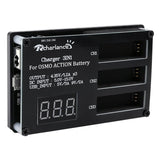 Max 3 In 1 Fast Charging Battery Charger for DJI OSMO ACTION Sports Camera