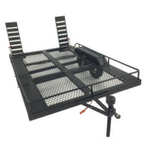 Max Heavy Duty Metal Trailer Double Axle for 1/10 RC Crawler Car Accessories