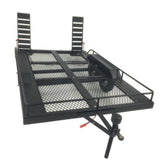 Max Heavy Duty Metal Trailer Double Axle for 1/10 RC Crawler Car Accessories