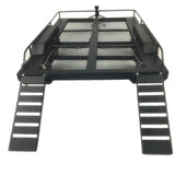 Max Heavy Duty Metal Trailer Double Axle for 1/10 RC Crawler Car Accessories