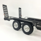 Max Heavy Duty Metal Trailer Double Axle for 1/10 RC Crawler Car Accessories