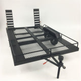 Max Heavy Duty Metal Trailer Double Axle for 1/10 RC Crawler Car Accessories