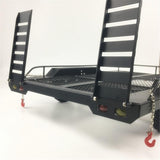 Max Heavy Duty Metal Trailer Double Axle for 1/10 RC Crawler Car Accessories