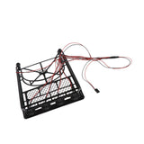 Max RC Car Roof Rack 1:10 RC Truck Body Decor 4-LED Light Luggage Tray Roof Rack