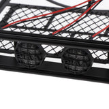 Max RC Car Roof Rack 1:10 RC Truck Body Decor 4-LED Light Luggage Tray Roof Rack
