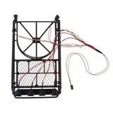 Max RC Car Roof Rack 1:10 RC Truck Body Decor 4-LED Light Luggage Tray Roof Rack