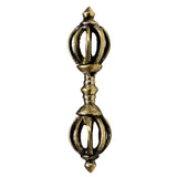 Max Tibetan Buddhism Copper Dorje Vajra Amulet Handmade Nepal Ornaments 6cm