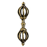 Max Tibetan Buddhism Copper Dorje Vajra Amulet Handmade Nepal Ornaments 6cm