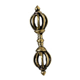 Max Tibetan Buddhism Copper Dorje Vajra Amulet Handmade Nepal Ornaments 6cm