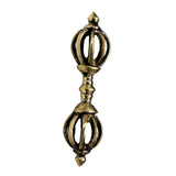 Max Tibetan Buddhism Copper Dorje Vajra Amulet Handmade Nepal Ornaments 6cm