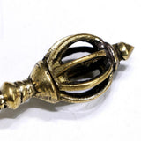 Max Tibetan Buddhism Copper Dorje Vajra Amulet Handmade Nepal Ornaments 6cm
