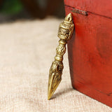 Max Handmade Tibetan Buddhism Copper Dorje Vajra Amulet Nepal Ornaments Crafts