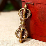 Max Tibetan Buddhism Dorje Vajra Phurba Amulet Handmade Nepal Collectibles 9cm