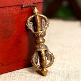 Max Tibetan Buddhism Dorje Vajra Phurba Amulet Handmade Nepal Collectibles 9cm