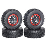 Max 1/10 RC Car 1.9 Inch Plastic Wheel Hub and Tires Set for RC Crawler 100mm