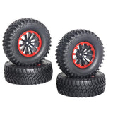 Max 1/10 RC Car 1.9 Inch Plastic Wheel Hub and Tires Set for RC Crawler 100mm