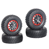 Max 1/10 RC Car 1.9 Inch Plastic Wheel Hub and Tires Set for RC Crawler 100mm