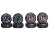 Max 1/10 RC Car 1.9 Inch Plastic Wheel Hub and Tires Set for RC Crawler 100mm