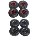 Max 1/10 RC Car 1.9 Inch Plastic Wheel Hub and Tires Set for RC Crawler 100mm