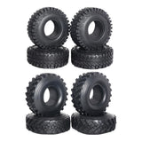 Max 1/10 Rc Simulation Climbing Car Rubber Tire With Sponge Liner Black 2.2inch