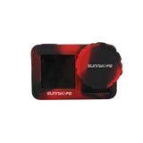 Max Maxb Protective Silicone Cover Case with Strap for OSMO ACTION Black Red