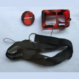 Max Maxb Protective Silicone Cover Case with Strap for OSMO ACTION Black Red