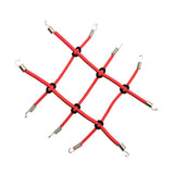 Max Elastic RC Rack Luggage Net w/ Hook for 1/10 RC Rock Crawler Car Red