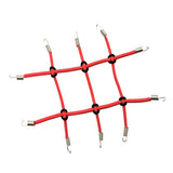 Max Elastic RC Rack Luggage Net w/ Hook for 1/10 RC Rock Crawler Car Red