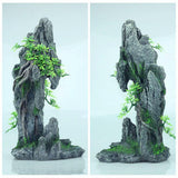 Max Artificial Rockery Hiding Cave Landscape Underwater Cave with Aqua-plant