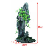 Max Artificial Rockery Hiding Cave Landscape Underwater Cave with Aqua-plant