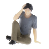 Max 1:64 Figures Diorama Uniform Girl Fashion Japanese boy Thinking Boy A