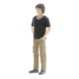 Max 1:64 Figures Diorama Repair Factory Middle-aged Uncle Both hands in pocket