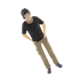 Max 1:64 Figures Diorama Repair Factory Middle-aged Uncle Both hands in pocket