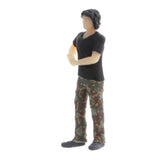 Max 1:64 Figures Diorama Repair Factory Middle-aged Uncle Lean against car