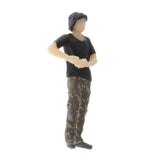 Max 1:64 Figures Diorama Repair Factory Middle-aged Uncle Lean against car