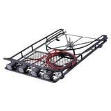 Max RC Crawler Roof Rack w/ 4 Square LED Lights for D90 RC4WD Axial SCX10 trx-4