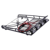 Max RC Crawler Roof Rack w/ 4 Square LED Lights for D90 RC4WD Axial SCX10 trx-4