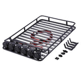 Max RC Roof Luggage Carrier w/ 6 LEDs for D90 RC4WD Axial SCX10 trx-4 RC Decor
