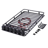 Max RC Roof Luggage Carrier w/ 6 LEDs for D90 RC4WD Axial SCX10 trx-4 RC Decor