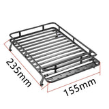 Max RC Roof Luggage Carrier w/ 6 LEDs for D90 RC4WD Axial SCX10 trx-4 RC Decor