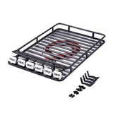 Max RC Roof Rack Luggage Carrier w/ 6 LED Lights for D90 RC4WD Axial SCX10 trx-4
