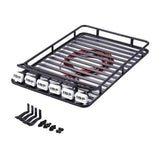 Max RC Roof Rack Luggage Carrier w/ 6 LED Lights for D90 RC4WD Axial SCX10 trx-4