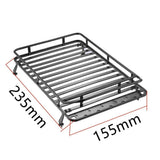 Max RC Roof Rack Luggage Carrier w/ 6 LED Lights for D90 RC4WD Axial SCX10 trx-4
