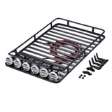 Max 1/10 RC Luggage Carrier w/ 6 LEDs Roof Light for D90 RC4WD Axial SCX10 trx-4
