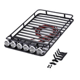 Max 1/10 RC Luggage Carrier w/ 6 LEDs Roof Light for D90 RC4WD Axial SCX10 trx-4