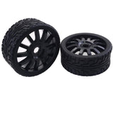 Max RC Car Umbrella Wheel Frame Rim Hex Tyres 1:8 Scale RC On Road Car Black
